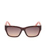 Guess Gafas GU00105 52F Gafas de Sol Mujer Habana Marrón 56 mm