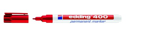 Edding Marcador Permanente 400 Rojo Set de 10