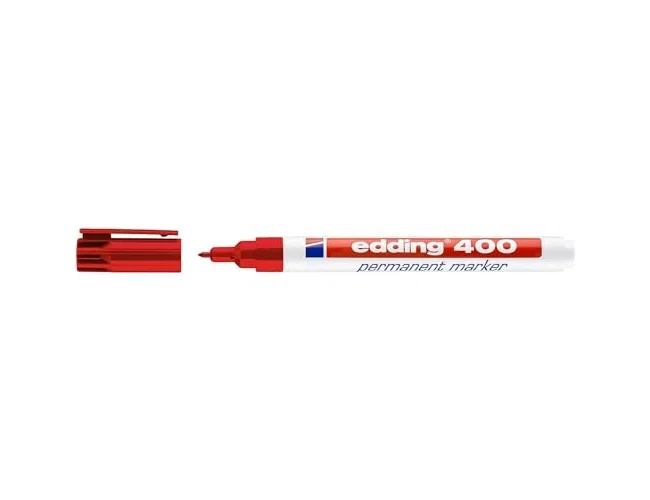 Edding Marcador Permanente 400 Rojo (Set de 10)