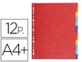 Exacompta Separadores 12 Posiciones DIN A4+ Maxi Cartulina 220g