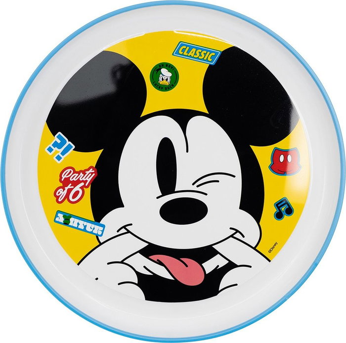 Licensing Plato Antideslizante Bicolor Premium Mickey