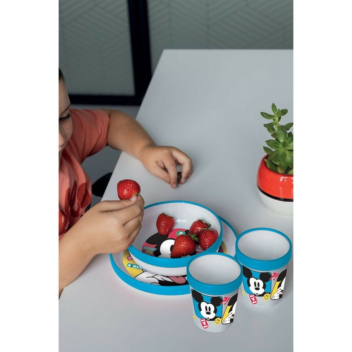 Licensing Plato Antideslizante Bicolor Premium Mickey