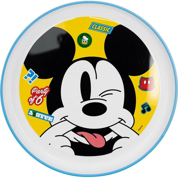 Licensing Plato Antideslizante Bicolor Premium Mickey