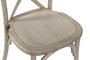 DKD Home Decor Silla Crossback Apilable Natural 41 x 89 x 50 cm Olmo y Madera Hecho a Mano (2 Unidades)