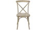 DKD Home Decor Silla Crossback Apilable Natural 41 x 89 x 50 cm Olmo y Madera Hecho a Mano (2 Unidades)