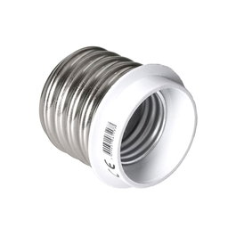 Adaptador Casquillo Portalamparas E40 a E27 12V Blanco Polipropileno Goliat