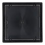 Edm Tapa de registro cuadrada empotrable ABS 20x20cm gris antracita apta para pladur