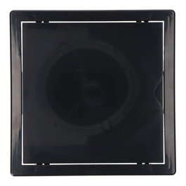 Edm Tapa de registro cuadrada empotrable ABS 20x20cm gris antracita apta para pladur
