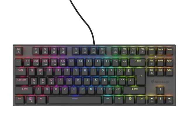 Genesis Thor 303 TKL RGB Negro Outemu Brown Teclado Mecánico Hot Swap QWERTY