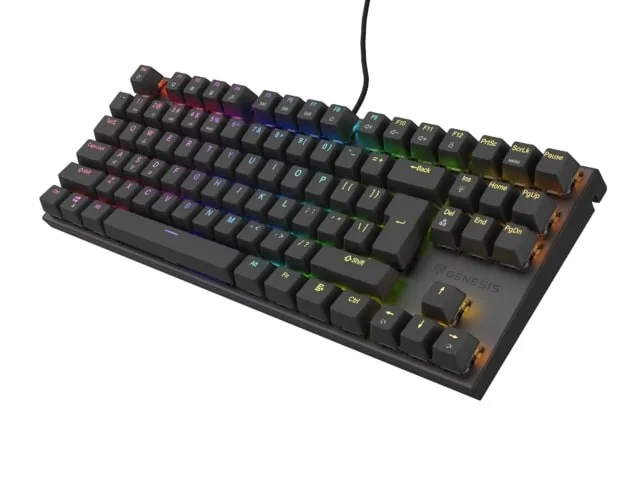 Genesis Thor 303 TKL RGB Negro Outemu Brown Teclado Mecánico Hot Swap QWERTY