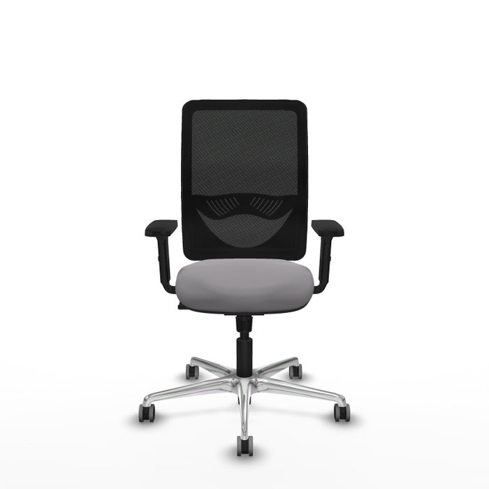 PIQUERAS Y CRESPO Silla de oficina Zulema con mecanismo Sincro, Gris y Negro