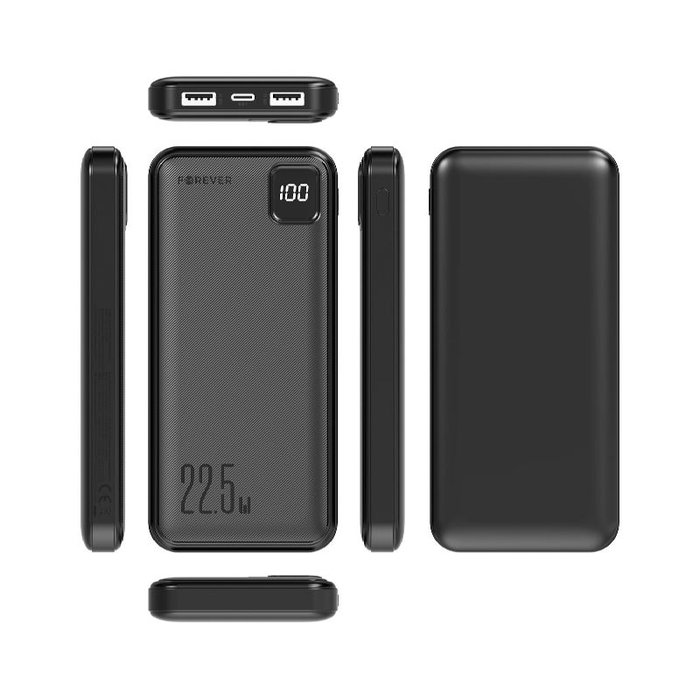 FOREVER Forever power bank TB-300M 10000 mAh 22,5W negro