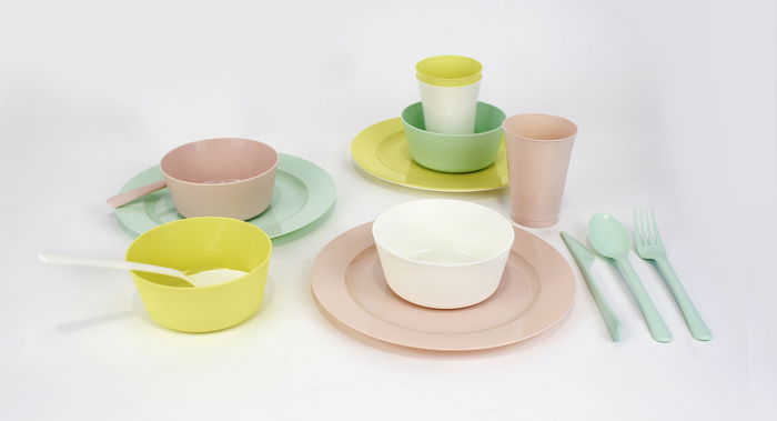 Dem Set 12 Cubiertos PP Pastel 26 cm Largo x 7 cm Ancho x 4 cm Alto (24 Unidades)