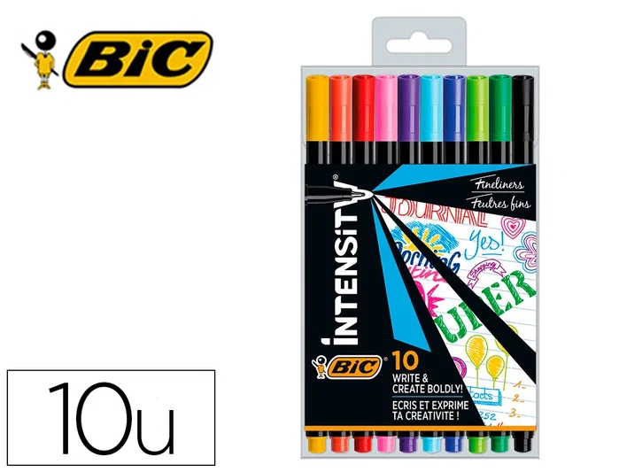 Bic Intensity Fine Colores Surtidos Pack de 10 Bic Intensity Fine Colores Surtidos Pack de 10