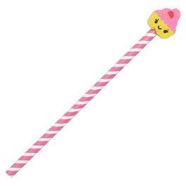 The Concept Factory Lápiz con Goma de Borrar My Funny Papet Modelos Surtidos Magdalena Tarta Conejo Gato