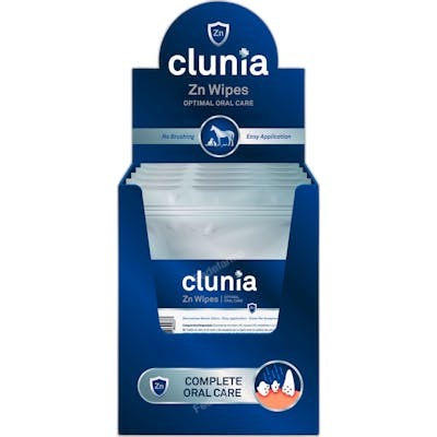 Vetnova Clunia Zn Wipes Display Box 20 Sobres x 10 Toallitas