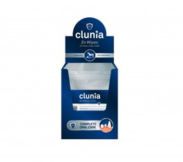 Vetnova Clunia Zn Wipes Display Box de 20 sobres con 10 toallitas cada uno
