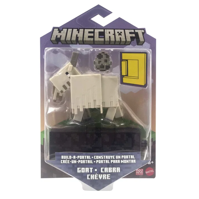 Mattel Figura Minecraft Cabra con Accesorios y Portal