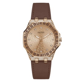 Guess GW0547L2 con correa marrón y caja rosa