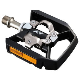 Shimano PD-T8000 Pedal Plataforma Unilateral con Calas Incluidas y Reflectores