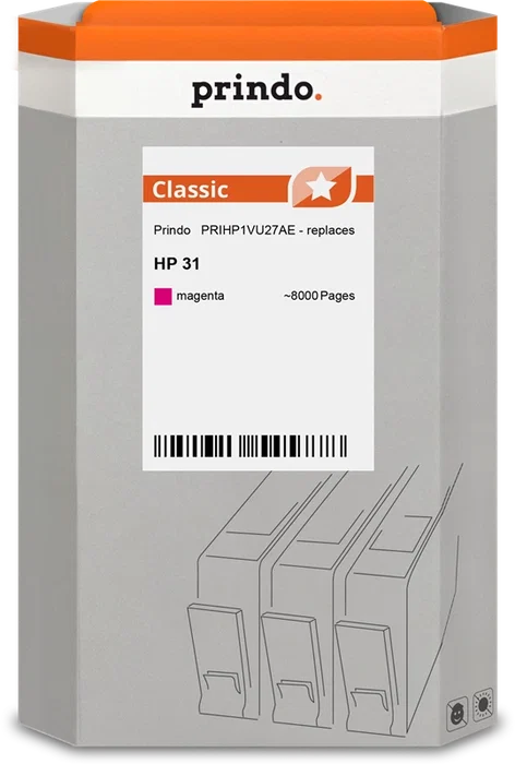 Prindo Cartucho de Tinta Magenta PRIHP1VU27AE Classic Prindo Cartucho de Tinta Magenta PRIHP1VU27AE Classic