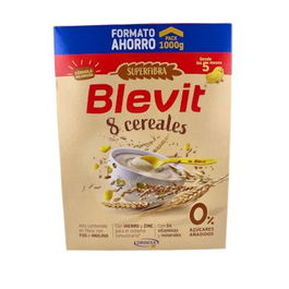 Blevit Super Fibra 8 Cereales Leche en Polvo para Bebés, con Prebióticos, 1000g