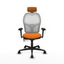 PIQUERAS Y CRESPO Silla de oficina Jorquera Naranja y Blanco