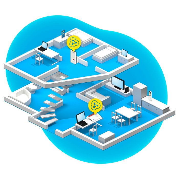 FRITZ! Repeater 2400 Repetidor WiFi AC Dual Band 1733 Mbps Gigabit Ethernet WLAN Blanco