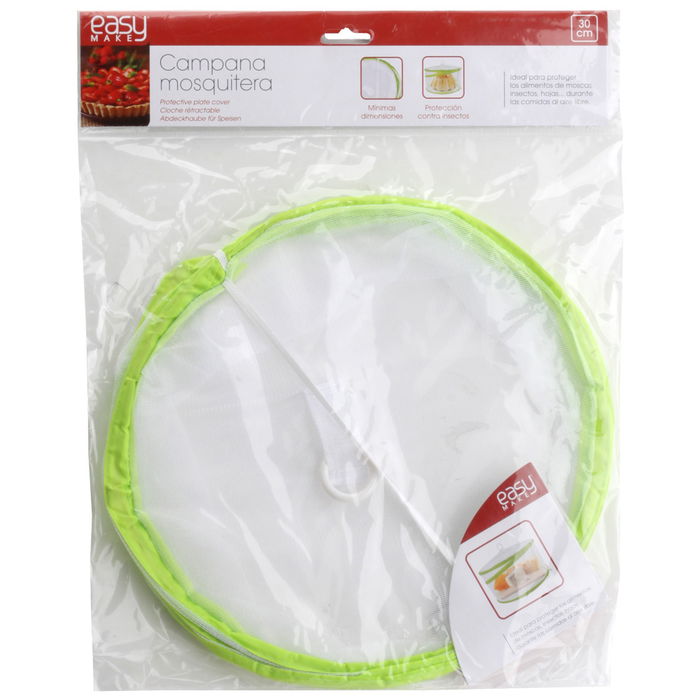 Easy Make Campana Mosquitera para Alimentos Altura 17 cm Diámetro 30 cm Protege de Insectos