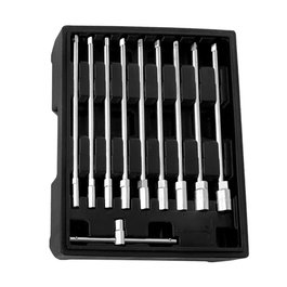 Workpro Llave T con Vasos Intercambiables 8-19 mm, Juego 10 Piezas Serie Modular, Incluye Caja Organizadora