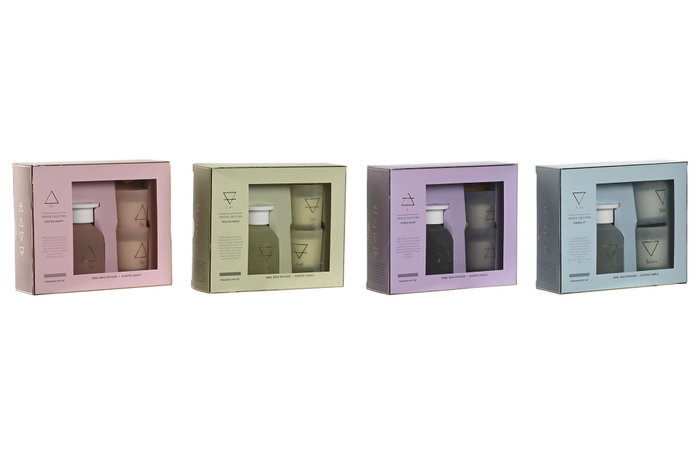 DKD Home Decor Set de 3 Mikado en Cristal 100 ml DKD Home Decor Set de 3 Mikado en Cristal 100 ml