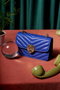 Vince Camuto Bolso Bandolera Sax Blue Piel de Polivinilo
