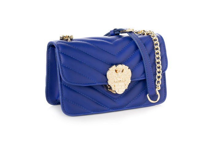 Vince Camuto Bolso Bandolera Sax Blue Piel de Polivinilo