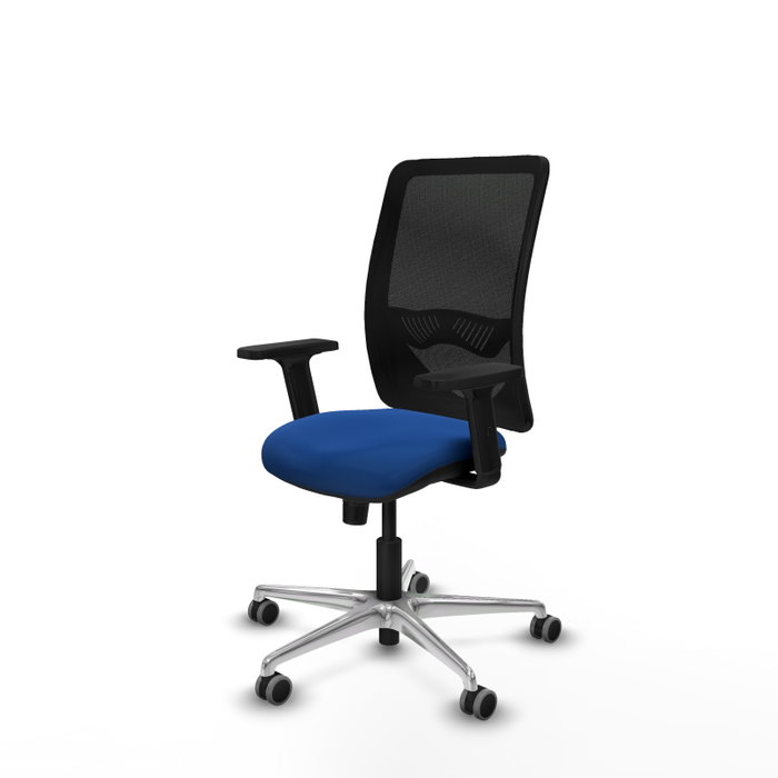 PIQUERAS Y CRESPO Silla de oficina Zulema con mecanismo Sincro, Azul y Negro PIQUERAS Y CRESPO Silla de oficina Zulema con mecanismo Sincro, Azul y Negro