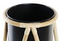 DKD Home Decor Macetero de Bambú y Metal con Maceta 26x26x40 cm