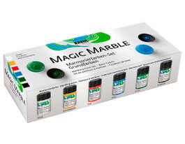 Kreul Set 6 botes de pintura marmoleada MAGIC MARBLE Iniciación 20ml