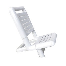 PLAYA Finstock Silla de Playa Blanca Plegable