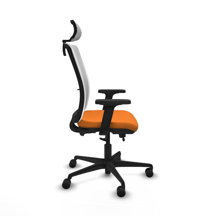 PIQUERAS Y CRESPO Silla de oficina Haches Naranja y Blanco