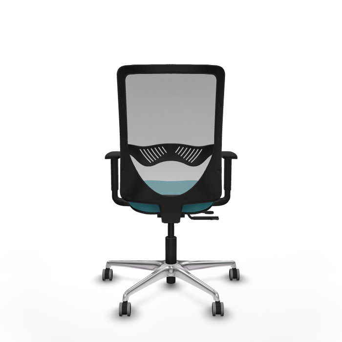 PIQUERAS Y CRESPO Silla de oficina Zulema con mecanismo Sincro/Traslack, Turquesa y Gris PIQUERAS Y CRESPO Silla de oficina Zulema con mecanismo Sincro/Traslack, Turquesa y Gris