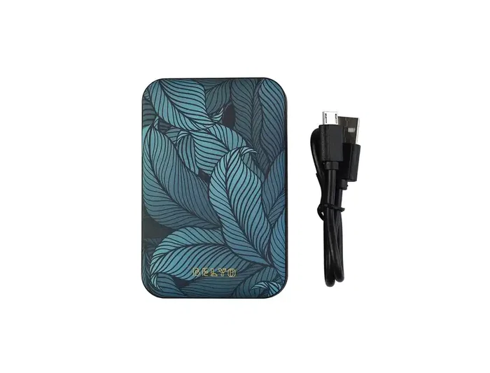 Wondee Batería Externa 10.000 mAh Mr. Wonderful Jungla Diseño Hojas Azul