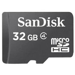 SanDisk microSDHC 32GB Clase 4 Negro