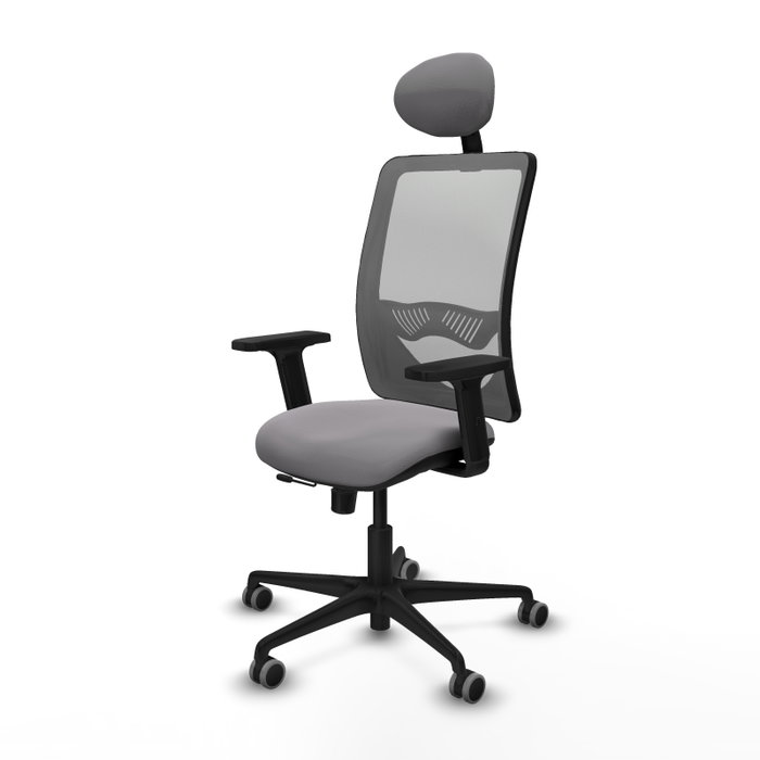 PIQUERAS Y CRESPO Silla de oficina Zulema Gris con mecanismo Sincro/Traslack
