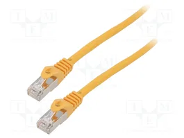 LANBERG Patch Cord Cat 6 F/UTP 0,25m Amarillo