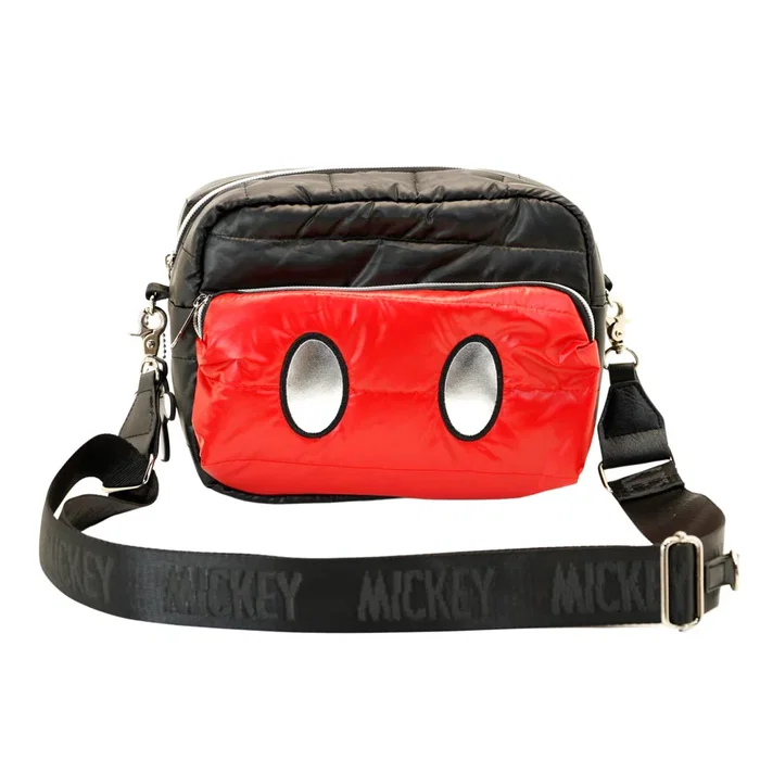 Disney Mickey Mouse Bolso Bandolera Padding Air Negro Nylon Disney Mickey Mouse Bolso Bandolera Padding Air Negro Nylon