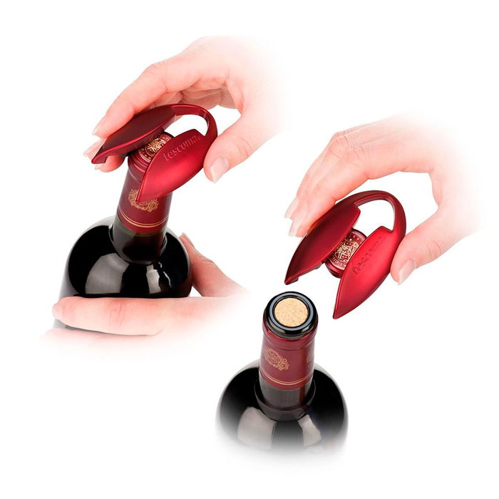 Tescoma Corta Cánulas para Botella de Vino de Aluminio