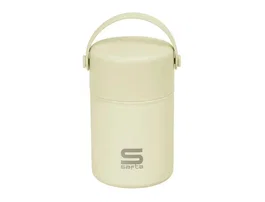 Safta Fiambrera Térmica con Vaso, 850 ml, 170x105 mm - Conserva la Temperatura de Comidas y Bebidas