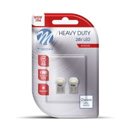 M-Tech L917 W - W5 W 4XSmd3528 24 V Blanco Blister 2X LED Lámparas