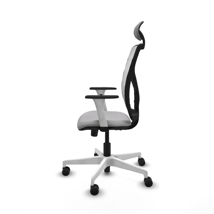 PIQUERAS Y CRESPO Silla de oficina Motilla con mecanismo Sincro, Gris claro y Blanco PIQUERAS Y CRESPO Silla de oficina Motilla con mecanismo Sincro, Gris claro y Blanco