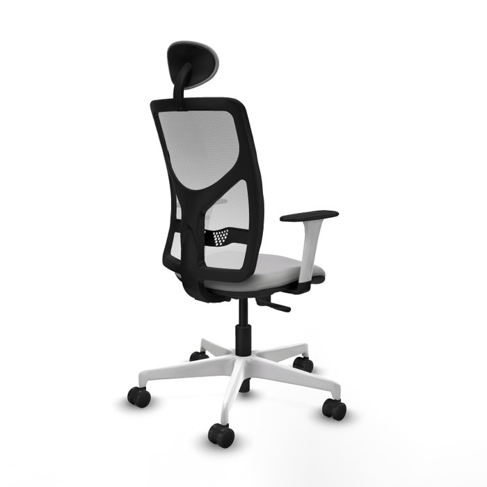 PIQUERAS Y CRESPO Silla de oficina Motilla con mecanismo Sincro, Gris claro y Blanco PIQUERAS Y CRESPO Silla de oficina Motilla con mecanismo Sincro, Gris claro y Blanco