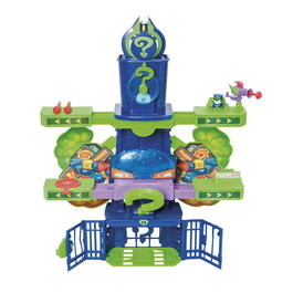 Magic Box Torre Enigma Kazoom Power Battle con Luces y Sonidos, Incluye Enigma Exclusivo, Aeronave, Disparador y 3 Proyectiles